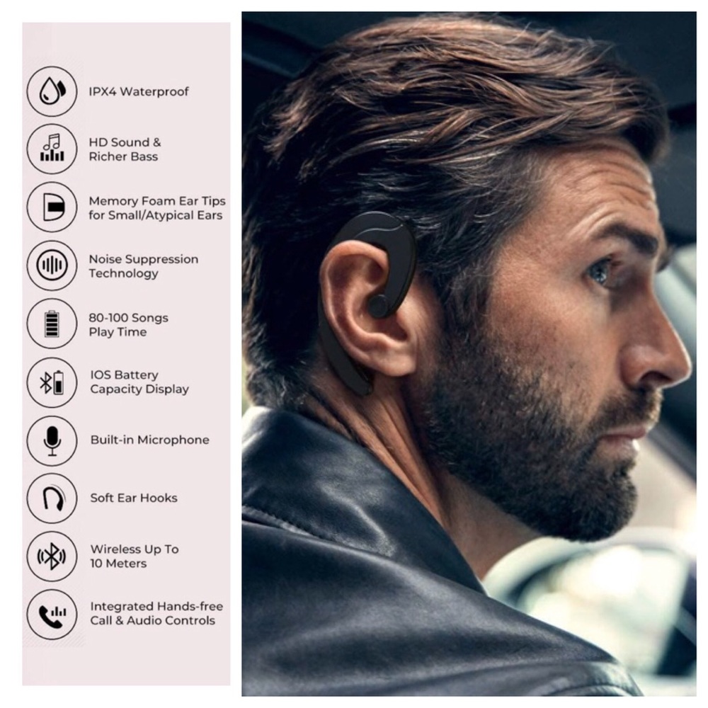Wireless Bluetooth Headphone Waterproof